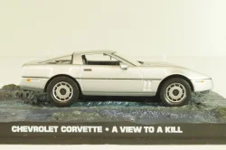 Chevrolet Corvette (C4) from movie "A view to a kill" 1985, silver, James Bond Modellauto Collection #37, Altaya 1:43