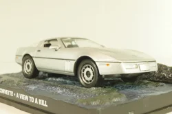 Chevrolet Corvette (C4) from movie "A view to a kill" 1985, silver, James Bond Modellauto Collection #37, Altaya 1:43