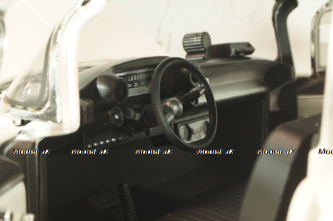 Cadillac Ecto 1 from movie car Ghostbusters with tools, white, W1176, Hot Wheels Elit 1:18