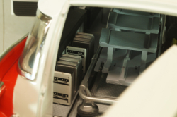 Cadillac Ecto 1 from movie car Ghostbusters with tools, white, W1176, Hot Wheels Elit 1:18