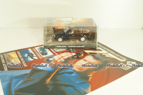 Range Rover (P38) from movie "Tomorrow never dies" 1997, black, James Bond Modellauto Collection #34, Altaya 1:43