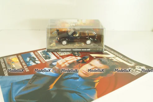 Range Rover (P38) from movie "Tomorrow never dies" 1997, black, James Bond Modellauto Collection #34, Altaya 1:43