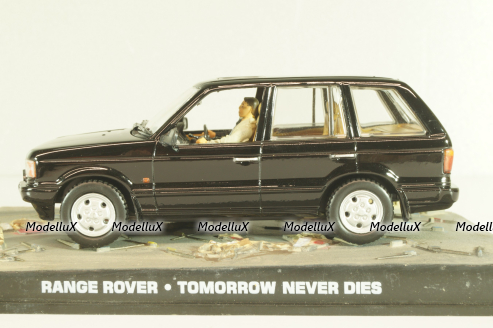 Range Rover (P38) from movie "Tomorrow never dies" 1997, black, James Bond Modellauto Collection #34, Altaya 1:43