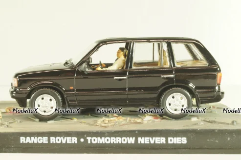 Range Rover (P38) from movie "Tomorrow never dies" 1997, black, James Bond Modellauto Collection #34, Altaya 1:43