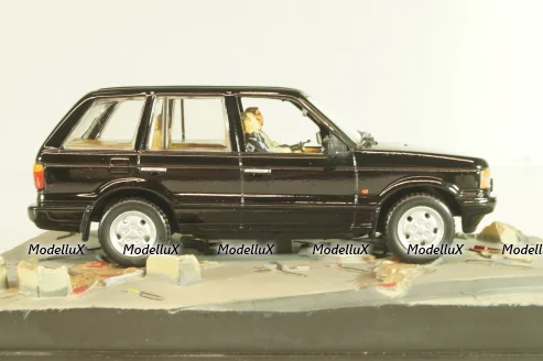 Range Rover (P38) from movie "Tomorrow never dies" 1997, black, James Bond Modellauto Collection #34, Altaya 1:43