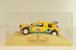 Peugeot 205 Turbo 16 #205 Raid Rally Paris–Dakar 1987, A. Vatanen/B.Giroux, yellow, Norev 1:43