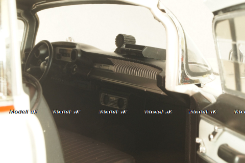 Cadillac Ecto 1 from movie car Ghostbusters with tools, white, W1176, Hot Wheels Elit 1:18