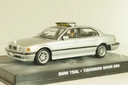 BMW 750iL (E38) from movie "Tomorrow never dies" 1997, silver, James Bond Modellauto Collection #15, Altaya 1:43