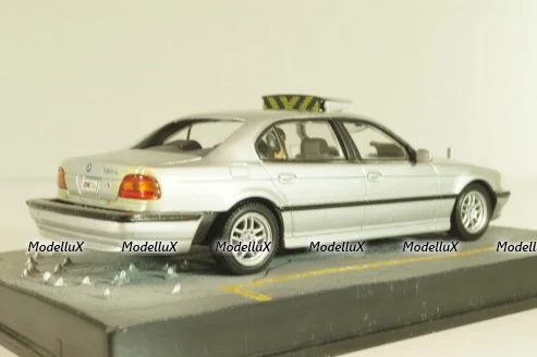 BMW 750iL (E38) from movie "Tomorrow never dies" 1997, silver, James Bond Modellauto Collection #15, Altaya 1:43