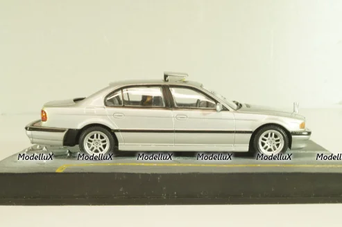 BMW 750iL (E38) from movie "Tomorrow never dies" 1997, silver, James Bond Modellauto Collection #15, Altaya 1:43