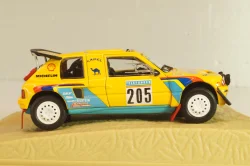 Peugeot 205 Turbo 16 #205 Raid Rally Paris–Dakar 1987, A. Vatanen/B.Giroux, yellow, Norev 1:43