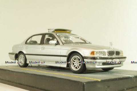 BMW 750iL (E38) from movie "Tomorrow never dies" 1997, silver, James Bond Modellauto Collection #15, Altaya 1:43