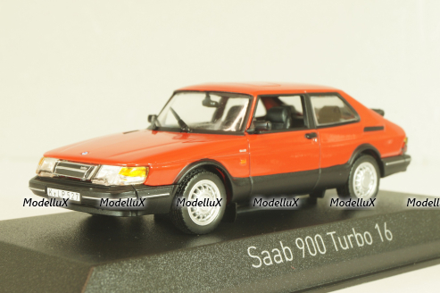 Saab 900 Turbo 1992, red, 810035, Norev 1:43
