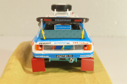 Peugeot 205 Turbo 16 #205 Rally Paris-Dakar 1988 J. Kankkunen/J. Piironen, blue/white, Norev 1:43