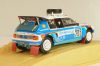 Peugeot 205 Turbo 16 #205 Rally Paris-Dakar 1988 J. Kankkunen/J. Piironen, blue/white, Norev 1:43