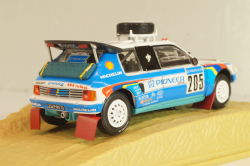Peugeot 205 Turbo 16 #205 Rally Paris-Dakar 1988 J. Kankkunen/J. Piironen, blue/white, Norev 1:43