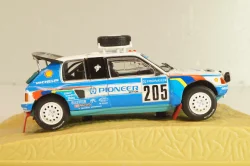 Peugeot 205 Turbo 16 #205 Rally Paris-Dakar 1988 J. Kankkunen/J. Piironen, blue/white, Norev 1:43