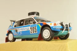 Peugeot 205 Turbo 16 #205 Rally Paris-Dakar 1988 J. Kankkunen/J. Piironen, blue/white, Norev 1:43