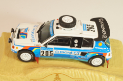 Peugeot 205 Turbo 16 #205 Rally Paris-Dakar 1988 J. Kankkunen/J. Piironen, blue/white, Norev 1:43