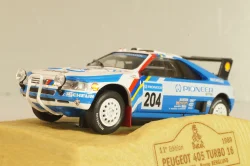 Peugeot 405 Turbo 16 #204 Rally Paris-Dakar 1989 A.Vatanen/B.Berglund, Norev 1:43