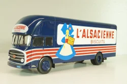 Somua J L19 Fourgon L'Alsacienne 1956, blue, Les Plus Mythiques Saviem №2, Deagostini 1:43