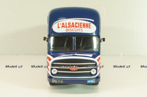 Somua J L19 Fourgon L'Alsacienne 1956, blue, Les Plus Mythiques Saviem №2, Deagostini 1:43