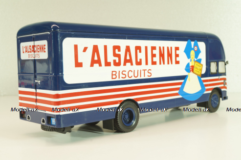 Somua J L19 Fourgon L'Alsacienne 1956, blue, Les Plus Mythiques Saviem №2, Deagostini 1:43
