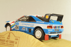 Peugeot 405 Turbo 16 #204 Rally Paris-Dakar 1989 A.Vatanen/B.Berglund, Norev 1:43