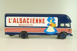 Somua J L19 Fourgon L'Alsacienne 1956, blue, Les Plus Mythiques Saviem №2, Deagostini 1:43