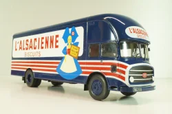 Somua J L19 Fourgon L'Alsacienne 1956, blue, Les Plus Mythiques Saviem №2, Deagostini 1:43