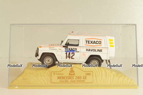 MERCEDES 280 GE # 142 - J. ICKX - C. BRASSEUR - DAKAR 1983, Norev 1:43