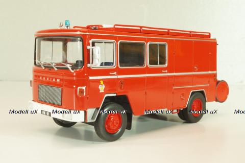 Saviem SM7 Fire engine fourgon Paris 1969, Les Plus Mythiques Saviem #4, Deagostini 1:43