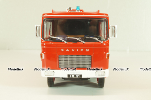 Saviem SM7 Fire engine fourgon Paris 1969, Les Plus Mythiques Saviem #4, Deagostini 1:43