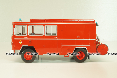 Saviem SM7 Fire engine fourgon Paris 1969, Les Plus Mythiques Saviem #4, Deagostini 1:43