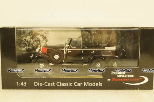 Mercedes G4 Cabrio 1938 black, PM43711, Signature Models 1:43