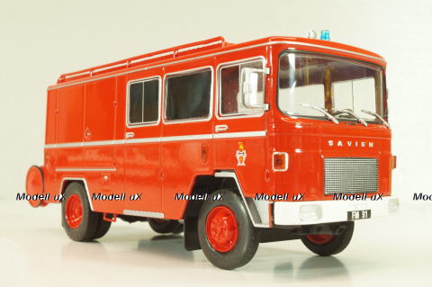 Saviem SM7 Fire engine fourgon Paris 1969, Les Plus Mythiques Saviem #4, Deagostini 1:43