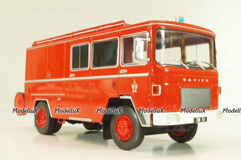 Saviem SM7 Fire engine fourgon Paris 1969, Les Plus Mythiques Saviem #4, Deagostini 1:43