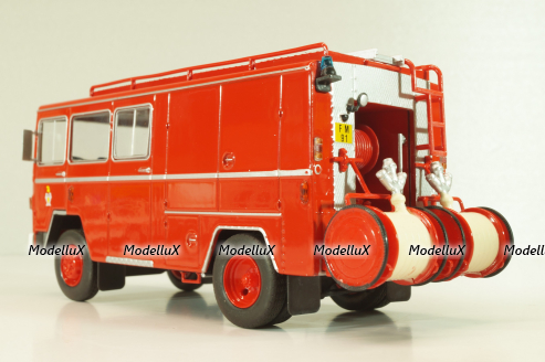 Saviem SM7 Fire engine fourgon Paris 1969, Les Plus Mythiques Saviem #4, Deagostini 1:43