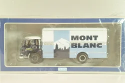 Saviem JM 200 truck "Lait Mont Blanc" 1964, blue/light blue/white, Les Plus Mythiques Saviem #1, Deagostini 1:43