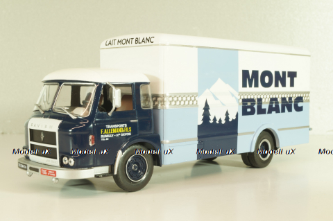Saviem JM 200 truck "Lait Mont Blanc" 1964, blue/light blue/white, Les Plus Mythiques Saviem #1, Deagostini 1:43