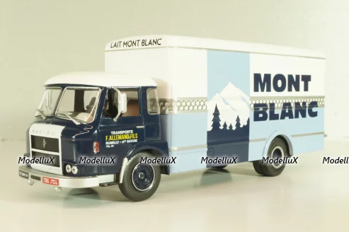 Saviem JM 200 truck "Lait Mont Blanc" 1964, blue/light blue/white, Les Plus Mythiques Saviem #1, Deagostini 1:43