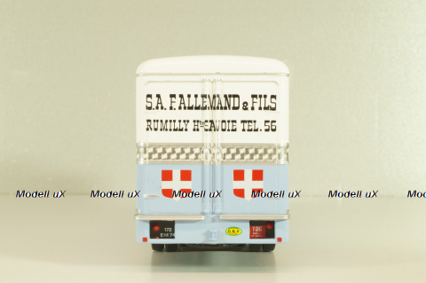 Saviem JM 200 truck "Lait Mont Blanc" 1964, blue/light blue/white, Les Plus Mythiques Saviem #1, Deagostini 1:43