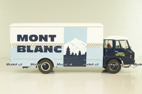 Saviem JM 200 truck "Lait Mont Blanc" 1964, blue/light blue/white, Les Plus Mythiques Saviem #1, Deagostini 1:43