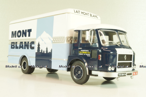 Saviem JM 200 truck "Lait Mont Blanc" 1964, blue/light blue/white, Les Plus Mythiques Saviem #1, Deagostini 1:43