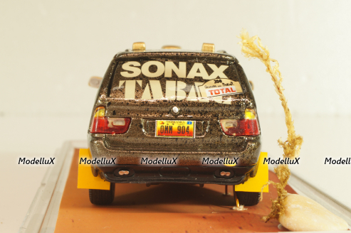 BMW X5 4.4i (E53) #200 "TABAC" Rally Paris-Dakar 1987, brown, Model43 1:43