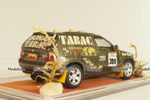 BMW X5 4.4i (E53) #200 "TABAC" Rally Paris-Dakar 1987, brown, Model43 1:43