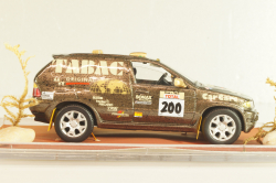 BMW X5 4.4i (E53) #200 "TABAC" Rally Paris-Dakar 1987, brown, Model43 1:43