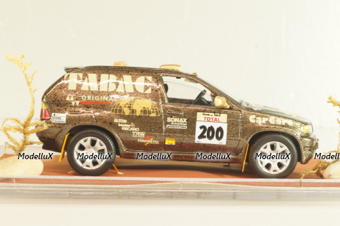 BMW X5 4.4i (E53) #200 "TABAC" Rally Paris-Dakar 1987, brown, Model43 1:43