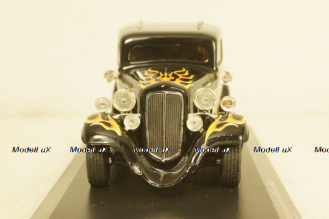 American Hot Rod, black with flames, 400142260, Minichamps 1:43
