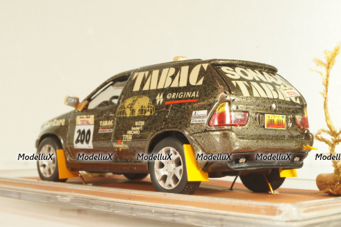 BMW X5 4.4i (E53) #200 "TABAC" Rally Paris-Dakar 1987, brown, Model43 1:43